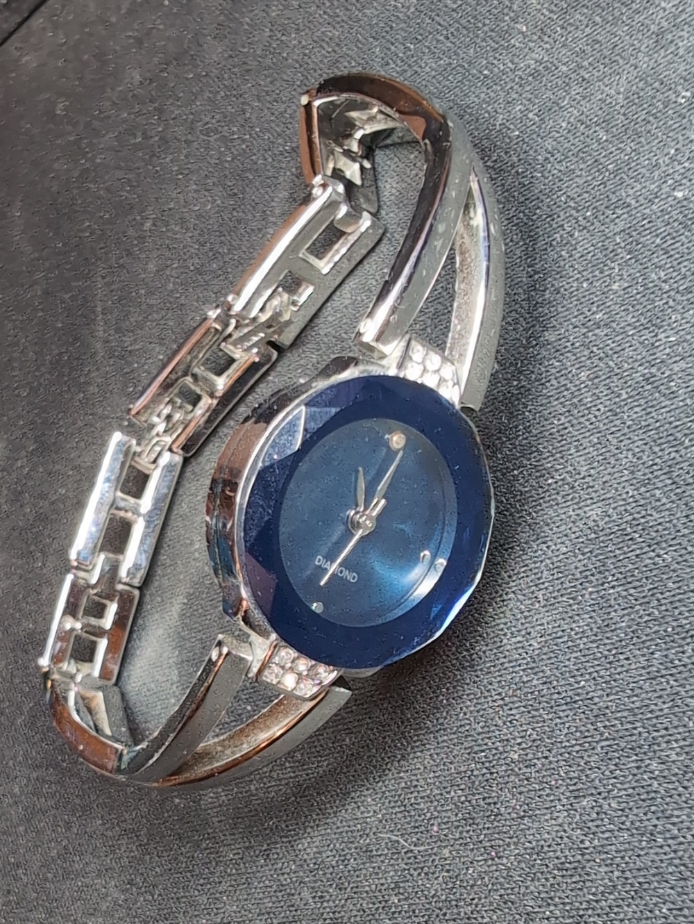 Allude Diamond Quartz Women's Watch Silver Blue